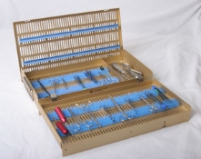 Instrument Cassette, Long Tray Accessory Area, 10-1/2" x 19-1/2" x 2-1/2" 